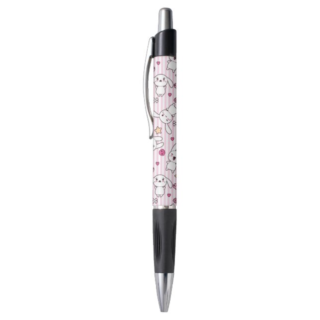 Stylo motif de rayures de kawaii (Haut (Vertical))