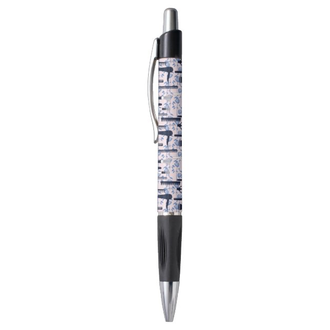 Stylo Motif de rose de bleu de soin de beauté (Haut (Vertical))
