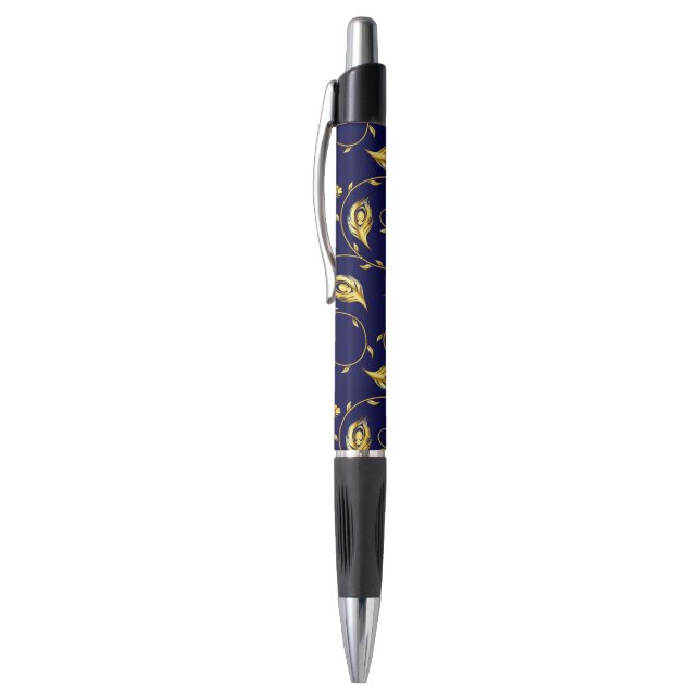 Stylo Motif de Sari de paon (Haut (Vertical))