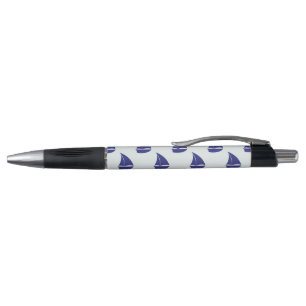 Stylo Motif de voilier de bleu royal