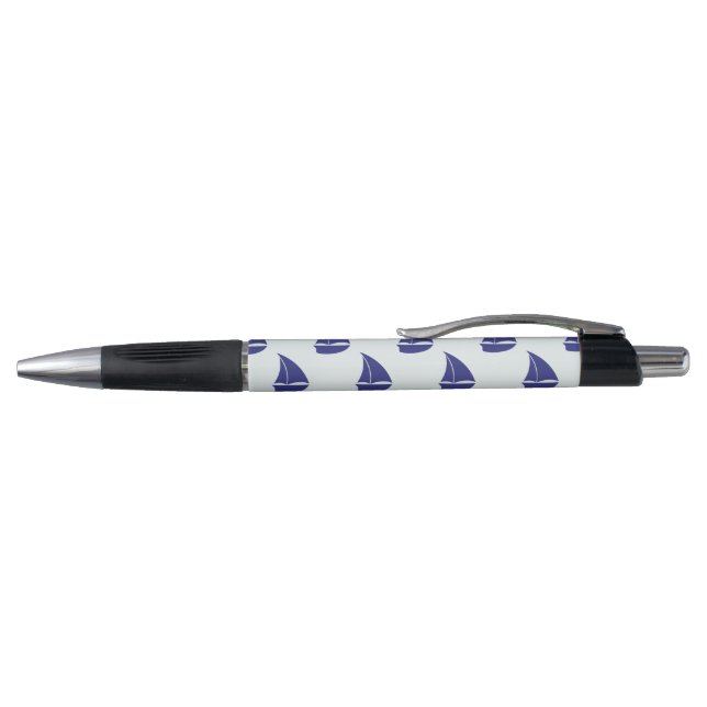 Stylo Motif de voilier de bleu royal (Haut)