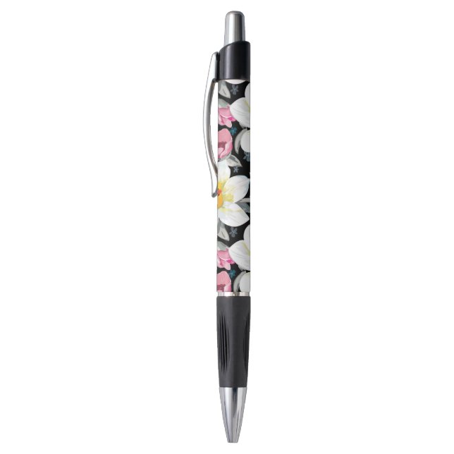 Stylo Motif d'élégance avec des fleurs de narcisse (Haut (Vertical))
