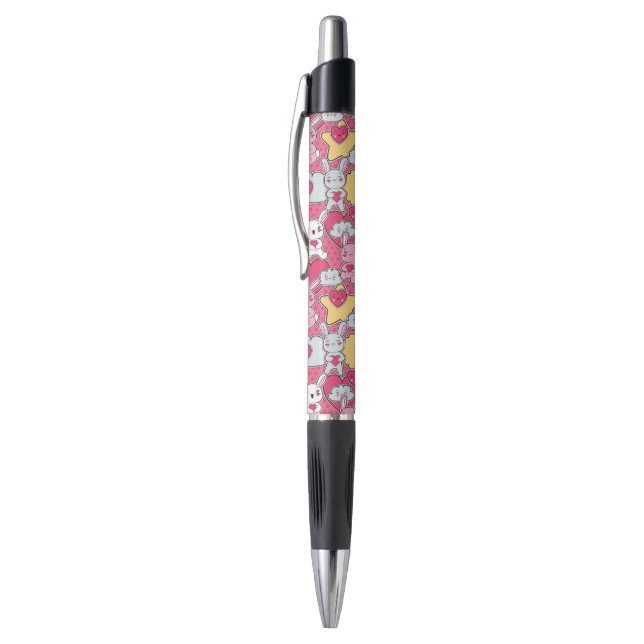 Stylo Motif d'enfant de Kawaii avec des griffonnages (Haut (Vertical))