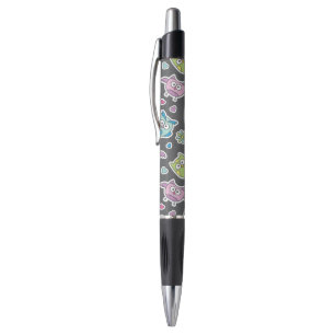 Stylo motif des hiboux de bande dessinée