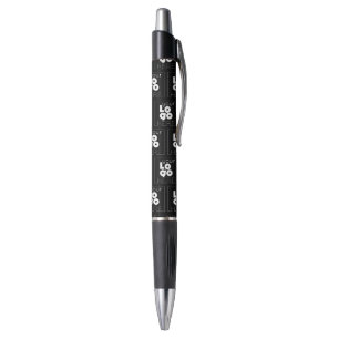 Stylo Motif du logo blanc de la société personnalisée en
