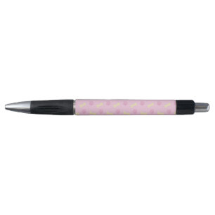 Stylo Motif Empreinte de patte rose