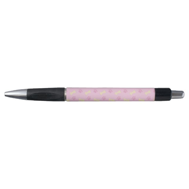Stylo Motif Empreinte de patte rose (Devant)
