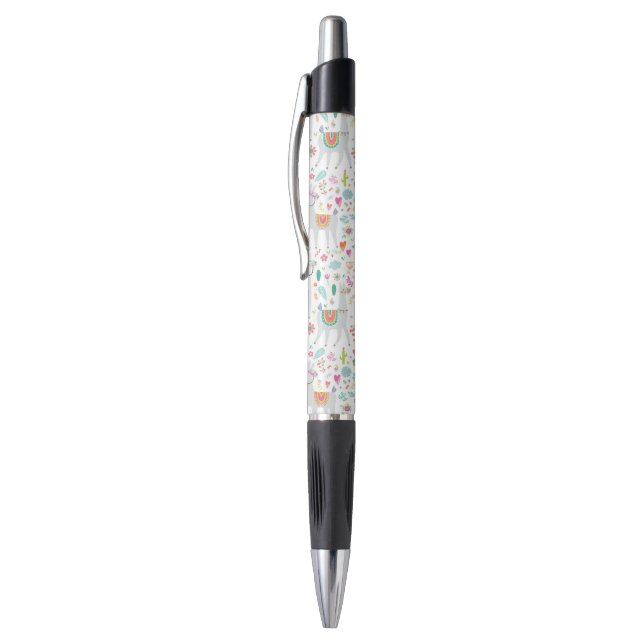 Stylo Motif en pastel mignon de lama (Haut (Vertical))