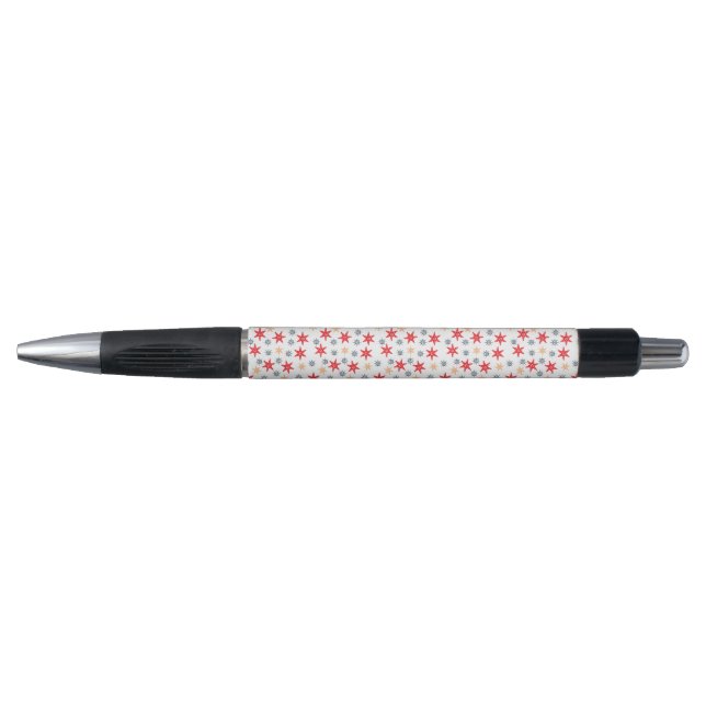 Stylo Motif étoiles de mer et roues orientées (Devant)