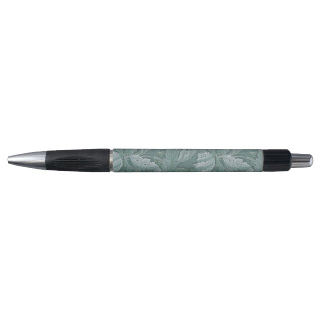 Stylo Motif feuille d'acanthe bleu sarcelle de William M (Devant)