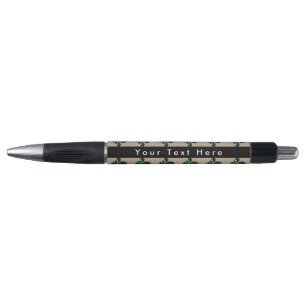 Stylo Motif Fleur de Lis, Français, Royal, Vert