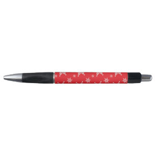 Stylo Motif Flocon de Neige, Flocons de Neige Blancs, Ne