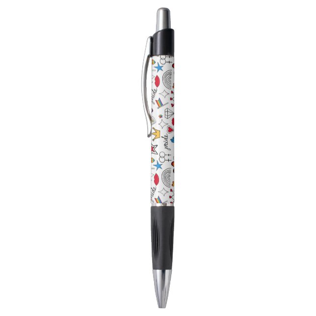 Stylo Motif Gay pride Doodle (Haut (Vertical))