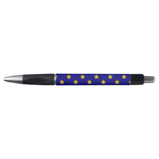 Stylo Motif Gold Stars, Bleu Marine, Exclusive (Devant)