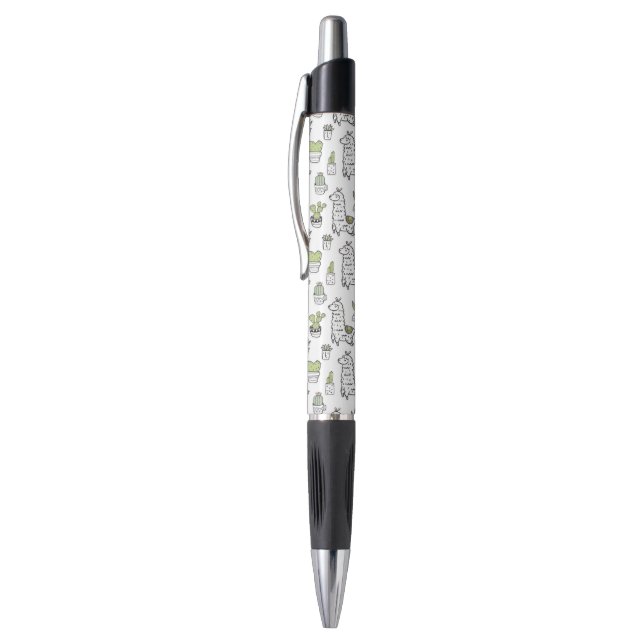 Stylo Motif mignon d'alpaga et de cactus (Haut (Vertical))