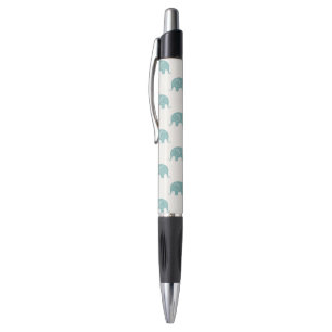 Stylo Motif mignon turquoise d'éléphant