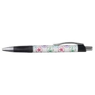Stylo Motif nautique coloré