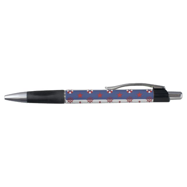 Stylo Motif nautique de bannière étoilée (Haut)