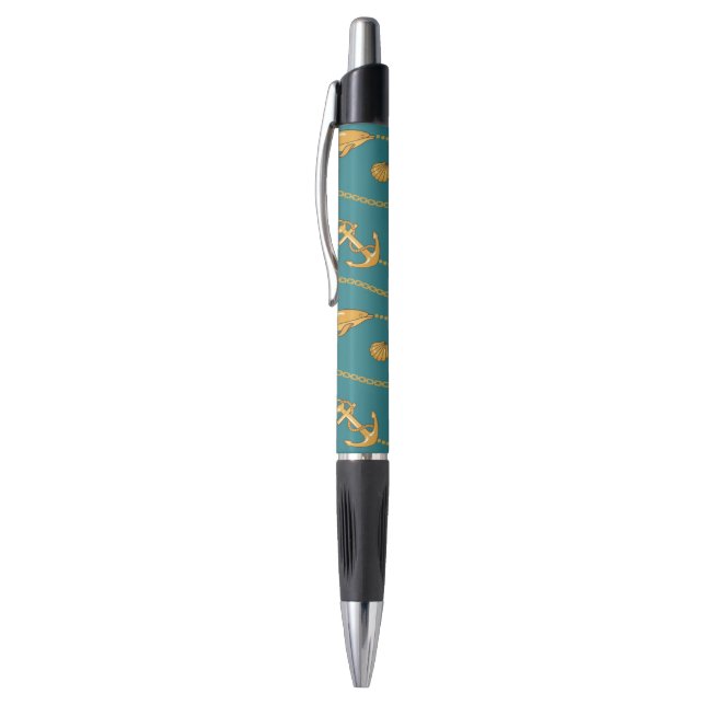 Stylo Motif nautique d'or (Haut (Vertical))