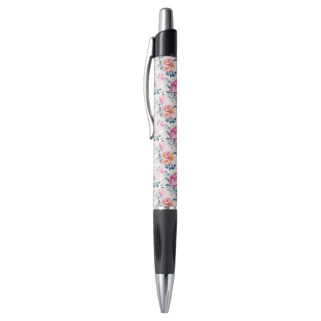 Stylo Motif peint de roses (Haut (Vertical))