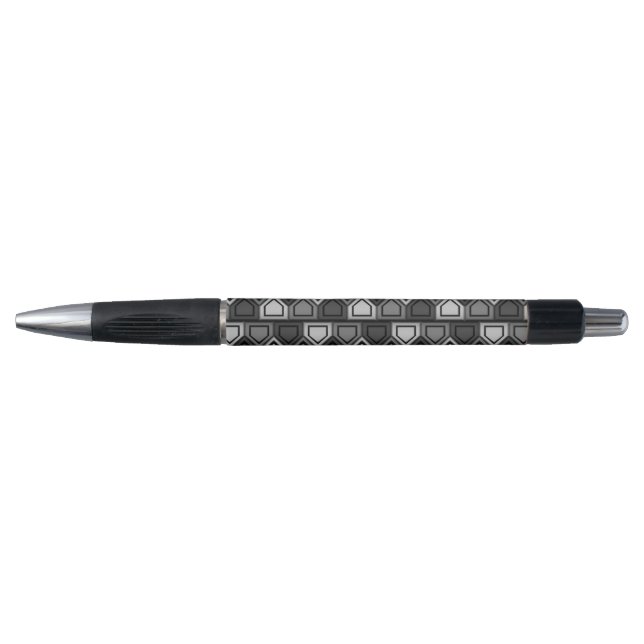 Stylo Motif Penta - Gris (Devant)