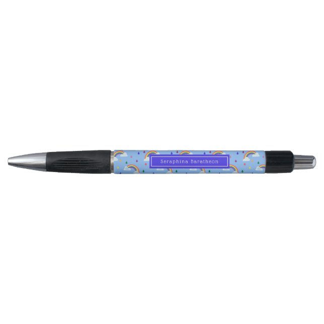 Stylo Motif Rainbow Sky tendance personnalisé (Devant)