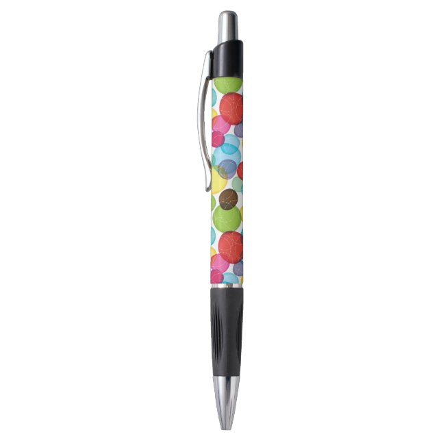 Stylo Motif rond 2 d'enfants de bulles (Haut (Vertical))