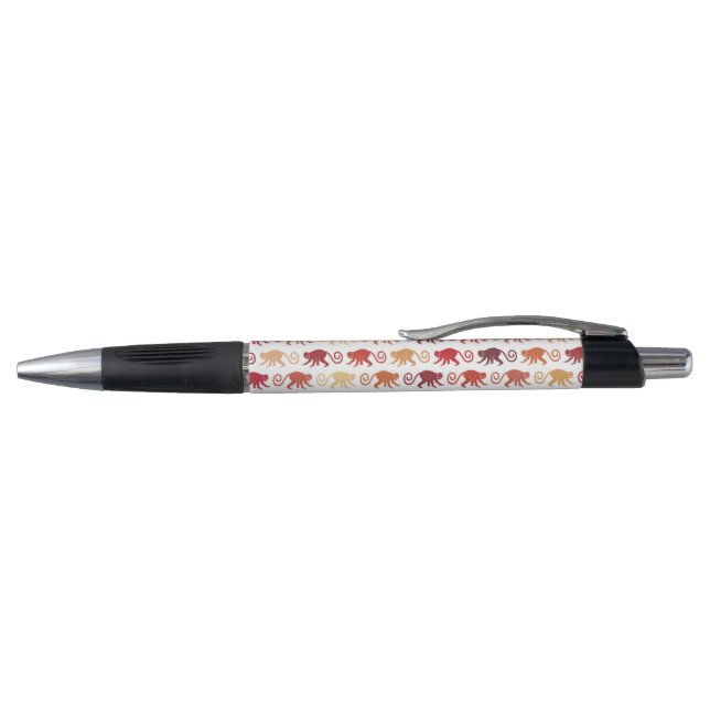 Stylo Motif rouge de singes (Haut)