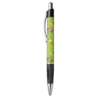 Stylo motif singe du bus scolaire mignon