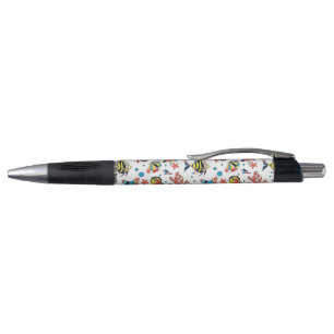 Stylo Motif sous-marin coloré de vie marine