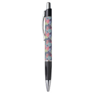 Stylo Motif succulent coloré