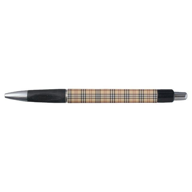Stylo Motif Tartan Écossais     (Devant)