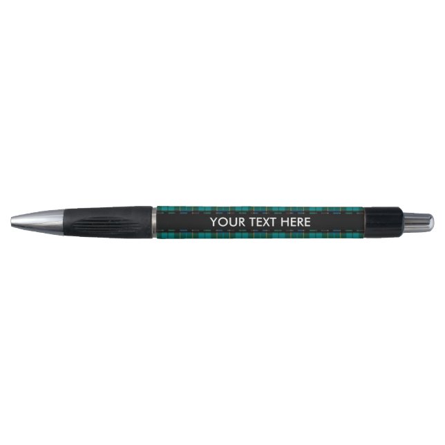 Stylo Motif Tartan plaids - bleu traditionnel vert (Devant)