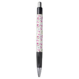 Stylo Motif tropical, Flamants roses, pastèques, Fleurs