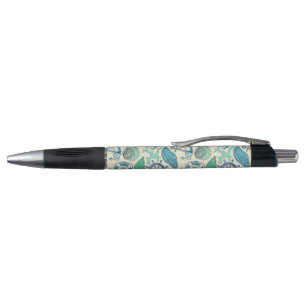 Stylo Motif turquoise d'animaux de mer