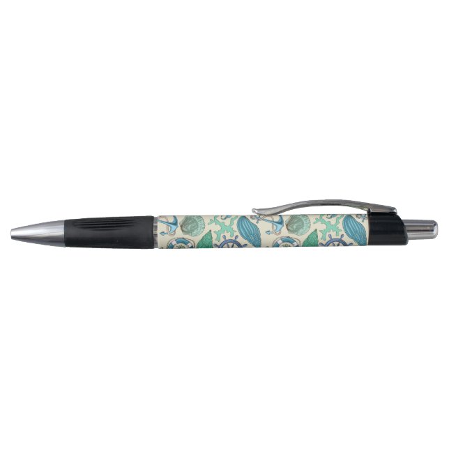 Stylo Motif turquoise d'animaux de mer (Haut)
