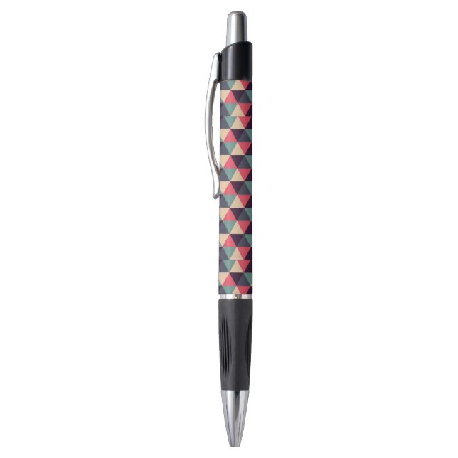 Stylo Motif turquoise et rose de triangle (Haut (Vertical))