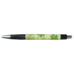 Stylo Motif vert de shamrock