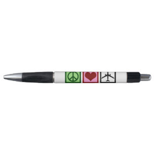 Stylo Mouche d'amour de paix - avion