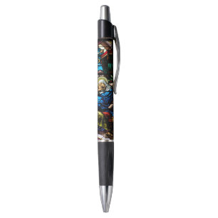 Stylo Naissance de fenêtre en verre teinté de Jésus