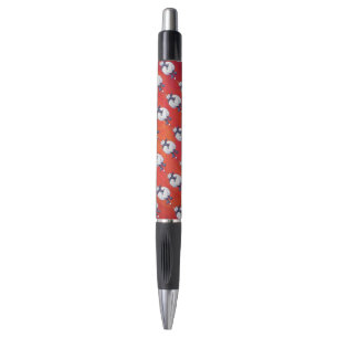 Stylo Noël de moutons sur le rouge