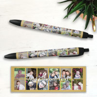 12 Collage photo avec Arrière - plan or