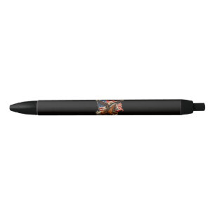 Stylo Noir 250e anniversaire USA cheval occidental aigle