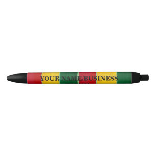 Stylo Noir 30 rayures de reggae