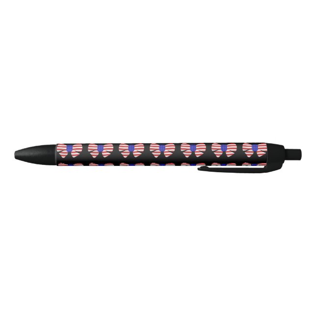 Stylo Noir 4e juillet Appareils Amérique USA Drapeau Patrioti (Bas)
