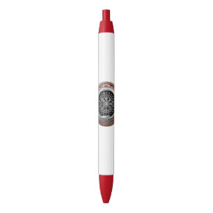 Stylo Noir [610] Vegvisir - Viking Silver Magic Runic Compass