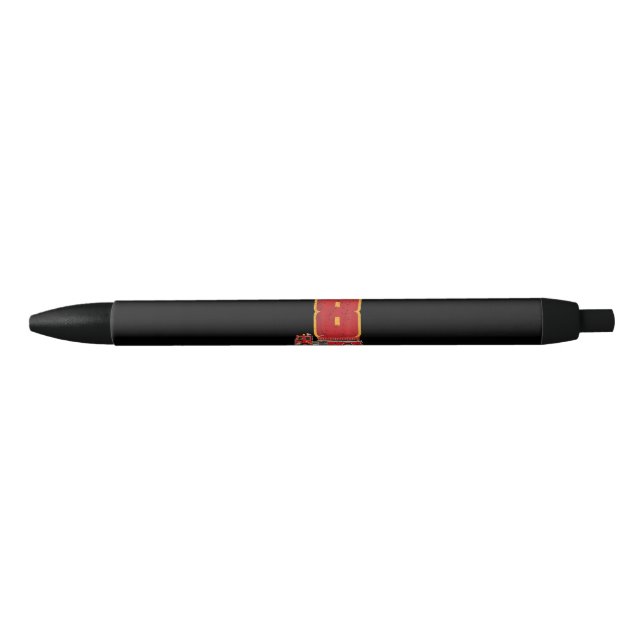 Stylo Noir 8 Anniversaire Cadeaux Garçon Pompier (Devant)