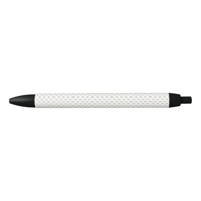 Stylo Noir A ballpoint pen with a white, textured barrel  (Devant)