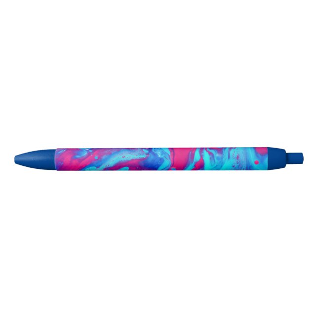 Stylo Noir À l'intérieur d'une lampe de lave (Devant)