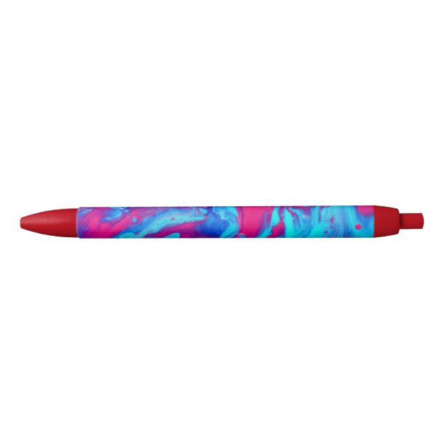 Stylo Noir À l'intérieur d'une lampe de lave (Devant)